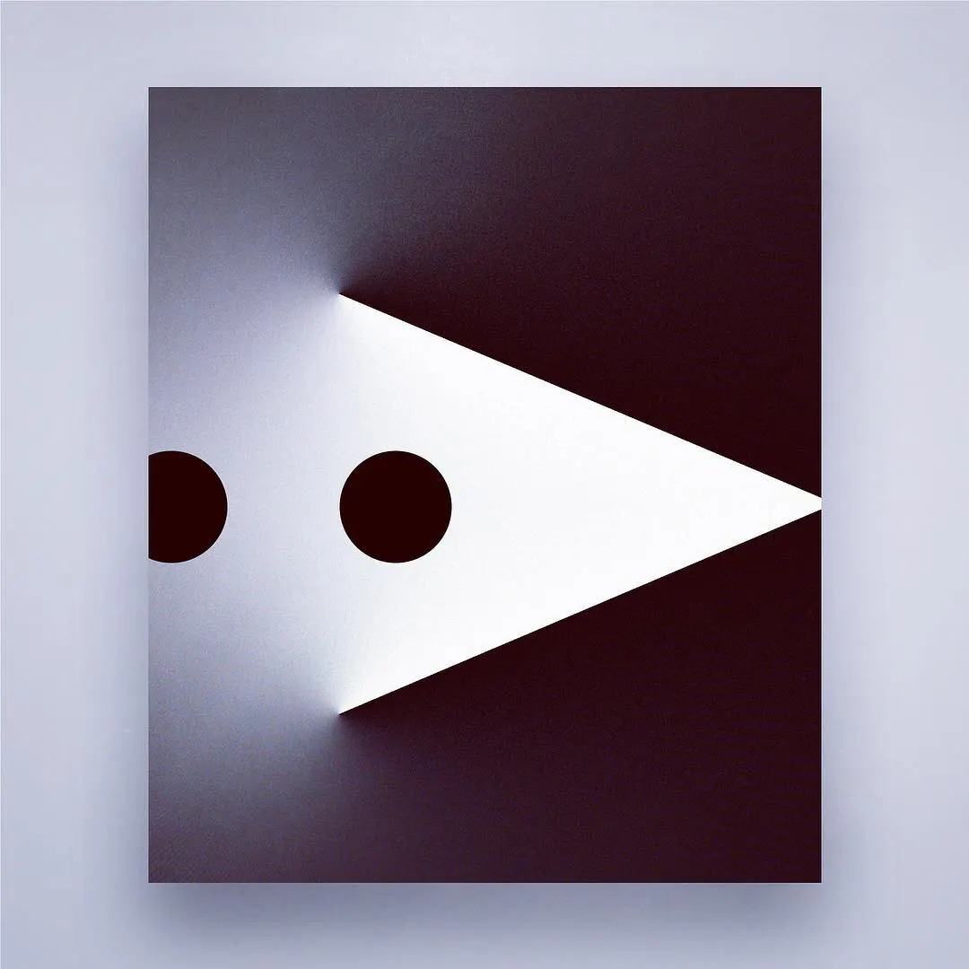 a poster / graphic design in dark colors which is an interpretation of pacman